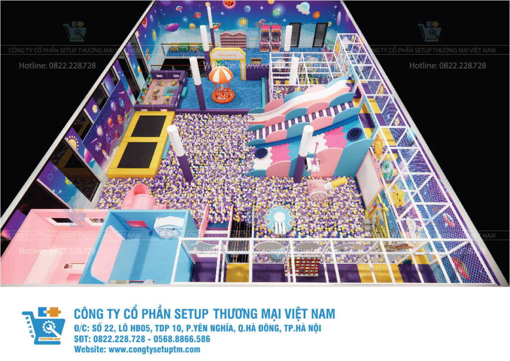 Nhà thiết kế khu vui chơi trẻ em hoàn thiện thiết kế cho anh Phúc – Bà Rịa Vũng Tàu