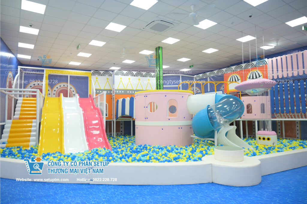 Hoàn Thiện Thi Công Khu Vui Chơi và Nhà Sách Minh Long Smart Kids – Thái Nguyên: Mô Hình Kinh Doanh Tích Hợp Độc Đáo