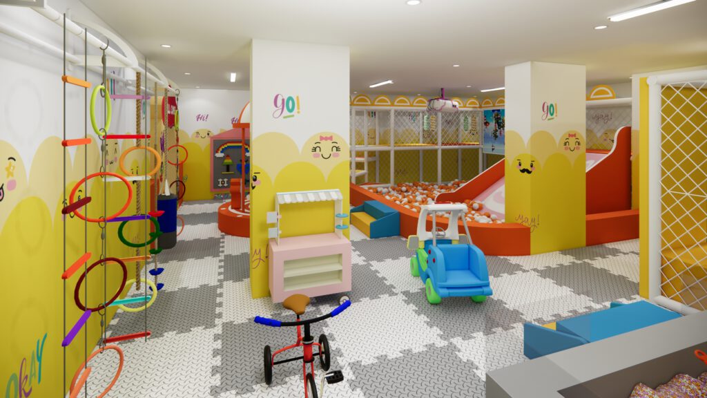 Thiết kế khu vui chơi trong nhà Ruby Kids tại Mỹ Đình