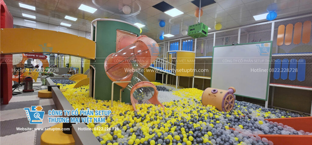 Thi công khu vui chơi Xyro Kids tại Vĩnh Long